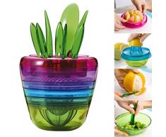 YYGIFT Utility Reibe mit Multi-Funktionalität Kitchen Tools Set of 10 Apple Cutter Entsafter Obst Pflanze