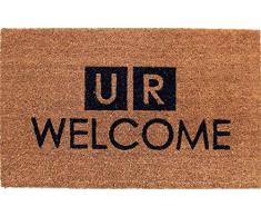 Coco&Coir Everything in a nutshell Fußmatte, Kokosfaser, 45 x 75 cm, Braun