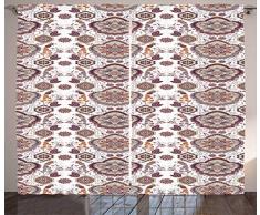 Ambesonne Birken Wald Decor Kollektion, Lush Foliage Zweige und Bild Teich Print, Fenster Behandlungen, Living Kinder Mädchen Zimmer Vorhang 2 Platten Set, Textil, Multi 13, 108W x 84L