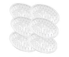 iDesign Seifenretter, aus Kunststoff, für Badezimmer, Theke, Dusche, Küche, 1,9 x 8,3 x 11,9 cm, transparent, 5 Stück