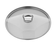 WMF Pfannen- Topfdeckel 24 cm, Glasdeckel mit eckigem Metallgriff, Deckel für Töpfe & Pfannen, hitzebeständiges Glas, spülmaschinengeeignet