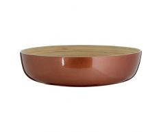 Premier Housewares Kyoto Rose Gold SalatSchüssel mit hochgezogenen Kanten, Bambus, 30x30x8
