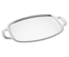 Motta Tablett aus Edelstahl, rechteckig mit Griffen Small edelstahl