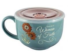 Abbey Gift Woman of Faith Suppentasse, Mehrfarbig