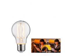 Paulmann 28776 LED Lampe Filament AGL Dim to warm Allgebrauchslampe 7 Watt dimmbar Leuchtmittel Klar effizientes Licht Goldlicht bis Warmweiß 1800-3000K E27