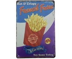 AIQIBAO Aikibao Metallschild, Wanddekoration, Vintage-Dekoration, Lebensmittel, Eiscreme, Snackes, für Küche, Zuhause, Diner, Bar, Pub, Kaffee, Retor, Kunstschild, 30,5 x 20,3 cm 205