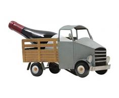 Made Easy Kit Weinregal Flaschenhalter Skulptur – Premium Einrichtung Home Statute Metall Tischdekoration Old Farm Tractor