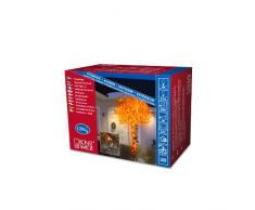 Konstsmide 3612-850 Micro LED Lichterkette 120 orange Dioden / 24V Außentrafo / schwarzes Kabel