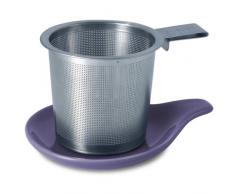 Forlife Tee-Ei und Teller mit Hakengriff, Violett