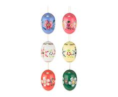 Alexander Taron 224-020 DREGENO Ornamente - Ostereier Set 6, Mehrfarbig