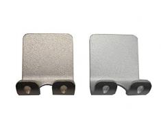 PWireless Kleiderhaken für Duschgarderobe und Handtuchhaken, Mehrzweck-Halter für Duschen, Selbstklebende Kleiderhaken, Edelstahl, Wand-Klebehaken für Schlüssel, Küche