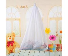 DurReus Wäschesack aus Netzstoff, mit Kordelzug, strapazierfähig, zusammenklappbar, grob, Weiß 30x40 2Pcs weiß