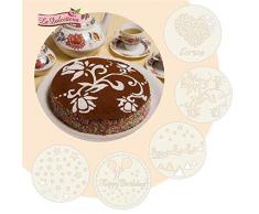 GP & Me gp5240 Set 5 Schablonen Nudelholz Nylon weiß 23 x 23 x 0,5 cm