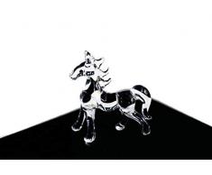 ChangThai Design 3 Stück Pferd Handschale Glas Puppenhaus Miniaturen Dekoration Figur Collection