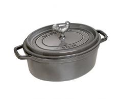 Staub 1123118 Coq au Vin Cocotte, 5.75 Quart, Graphite Grey