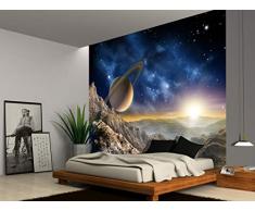 AG Design FTxxl 1414 Saturn, Papier Fototapete - 360x255 cm - 4 teile, Papier, multicolor, 0,1 x 360 x 255 cm
