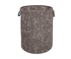 Kleine Wolke Wäschebox, 70% Baumwolle / 30% Polyester, Titangrau, 42x55 cm
