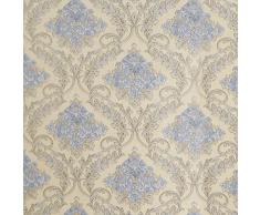 sicohome Brick Wallpaper, Tapete abnehmbarer, nicht mehr, einfach Aufzustellen und Realistische Optik 3D-Tapete für Hause Bar Wand Dekoration, 45 cm von 32,8 Feet, blaue blume, 17.7in X 32.8ft