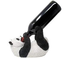 Home-n-Gifts Weinflaschenhalter mit Pandabär, in dekorativer Tisch-Weinregal, für fernöstliche Bardekorationen und asiatische Küchen-Dekoration, als skurrile Geschenke für Weinliebhaber