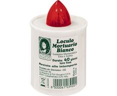 Die briantina Teelicht für loculo mortuario, weiß, 8 x 5 cm