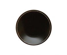 Avet Spain-Set Dessertteller, Steingut 20.5x20.5x2 cm braun