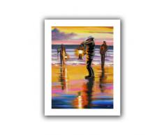 Artwall Kunstdruck auf Leinwand Pacific Northwest Rasierer clammers Brillanz Leinwand Kunst von Susi Franco, 22 von 71 cm