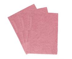 uxcell Reinigungstücher aus Mikrofaser, 39,9 x 30 cm, maschinenwaschbar, sehr saugfähig, Kratzfest 3pcs Rose