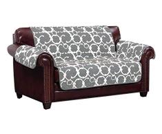 Rhys Sofabezug, wendbar, wasserabweisend, grau, Loveseat Cover