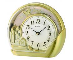 Seiko Clocks Gold Finish Tischuhr, Plastik, Goldfarben, One Size