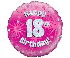 Rosa Alter 18 Runde Folienballon (nicht aufgeblasenen)