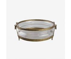 Better & Best Deko-Brunnen, Modell: 1229797, Glas und Metall, goldfarben, Einheitsgröße