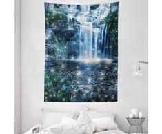 ambesonne Circus Decor Kollektion, Riesenrad Flying Hot Air Luftballons Himmel Wolken Fun Urlaub Motto Bild Print, Schlafzimmer Wohnzimmer Wohnheim Wandbehang Tapisserie, Textil, Multi 20, 60 W By 80 L