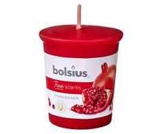 bolsius Duftkerze mit Stumpenkerze, bunt Small rot