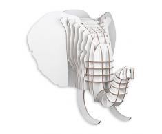 World Art TW60583 Holz 3D Puzzle Elefant 3D Puzzles aus holz an der wand zu hängen, Holz MDF, 61x53x44 Cm
