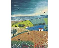 Jo Grundy Leinwanddruck, Baumwolle, Mehrfarbig, 30 x 40 cm