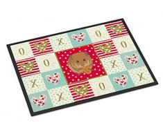 Carolines Treasures Fußmatte, Teddybär, Hamster, Liebe, 24 x 36 cm, Mehrfarbig