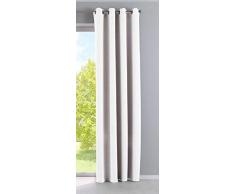 Gardinenbox Vorhang Blickdicht »Newyork« Weiß HxB 225x140 cm 1er-Pack Thermo-Gardine Verdunkelungsvorhang Blackout Ösen schalldämmend ÖKOTEX UV-Schutz Raffhalter, 201920600