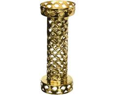 8 Eiche Lane Metall Geo Stumpenkerze groß 8,3 cm X 8,75, Gold