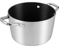 Tescoma 606866 Pentola ∅ 24 cm-6 L GrandCHEF Topf, Edelstahl, grau