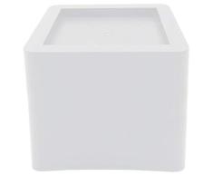 DuraCasa Betterhöhungen, 12,7 cm, passend für große Bett- oder Möbelpfosten, schafft zusätzliche 12,7 cm Höhe oder Stauraum. Tisch, Stuhl, Schreibtisch oder Sofa 5 Inch White schwarz