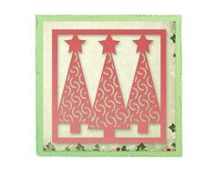 Ultimate Crafts Aufkleber für Lichtschalter Bordüre Sterben, und Pappreiter Zauberwald schwarz