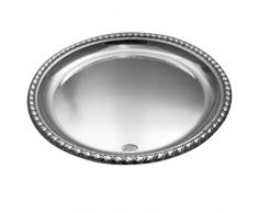 Gläserteller Glasuntersetzer D 10 cm Sterling Silber 925 mit Kordelrrand in Top Verarbeitung