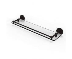 Allied Brass P1000-1/22-GAL-ORB Regal aus gehärtetem Glas, mit Galerieschiene und Ölgeriffelt, 56 cm, bronzefarben