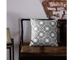 TAOSON Baumwolle Bestickt Kissen cover-s20501 18x18(45x45cm) S110 Gray
