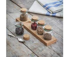 Garden Trading Gewürzregal, Kork, 5 Gläser