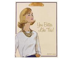 Simplicity 14370373-B870 Vintage Glitzer Geschenktüte mit Schleife, rose, Einheitsgröße