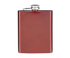 eBuyGB 1328505a Flachmann, 7 Ounces, rot