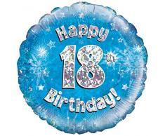 Blau Alter 18 Runde Folienballon (nicht aufgeblasenen)