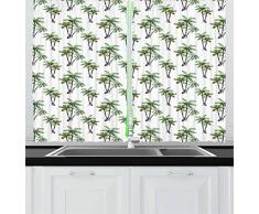 Ambesonne Küchengardine, Mehrfarbig 55 W by 39 L Green Grey