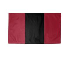ArtVerse NFS Atlanta Fußball Stripes Dobby Teppich, 2,1 x 1,52 m, Rot/Schwarz